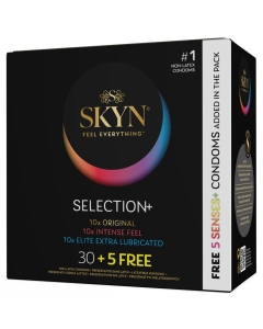 Lateksivabad kondoomid Skyn Selection+ 30+5 tk