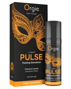 Orgie Liquid Pulse, pulseeriv vedel vibraator karamell 15 ml