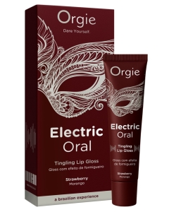 Orgie Electric Oral vibreeriv huulel&auml;ige maasika10 ml