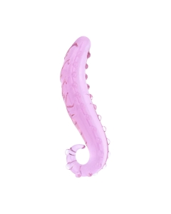 Klaasist kaarjas dildo stimuleerivate mummudega