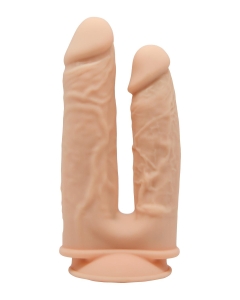 Topeltdildo kahekihilisest realistlikust materjalist