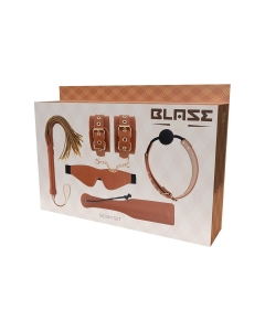 5-osaline BDSM komplekt Blaze Elite Cognac