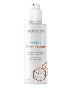 WICKED SIMPLY LUBRICANT BROWN SUGAR 120ML