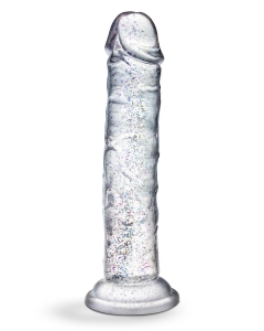 Sädelusega läbikumav dildo iminapaga 7"