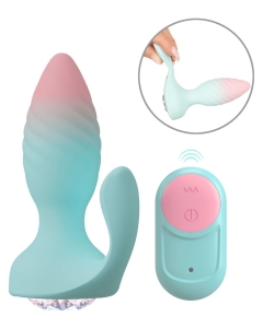 Vibratsiooniga anaaltapp stimulaatori ja sillerdava kiviga