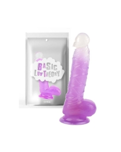 Realistliku v&auml;limusega munanditega dildo LuvTheory