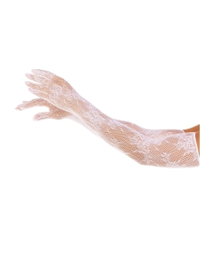 Kaunid pikad kindad lillemustriga