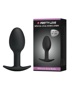 PRETTYLOVE Heavy Balls Silicone Butt Plug