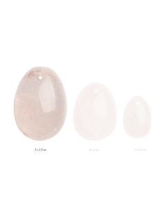 LA GEMMES - YONI EGG ROSE QUARTZ L