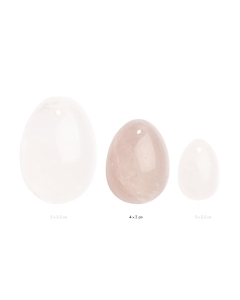 LA GEMMES - YONI EGG ROSE QUARTZ (M)