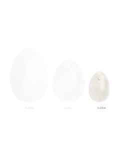 LA GEMMES - YONI EGG CLEAR QUARTZ S