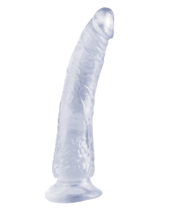 Lihtne dildo Basix Rubber Slim 7" värvitu