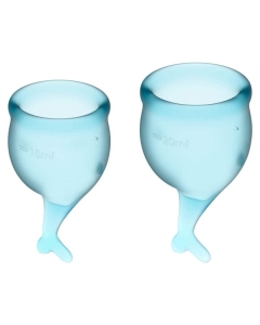 Feel secure Menstrual Cup light blue