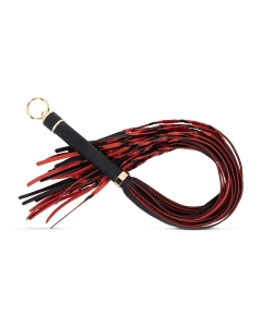 Ribapiits - flogger 64 cm punane/must