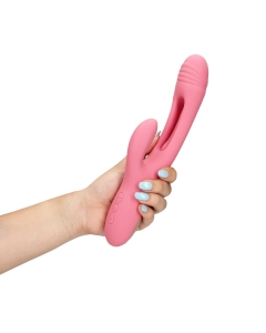 Flapping G-Spot Rabbit Vibrator - Pink Arabesque
