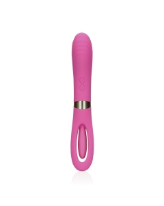 Double-Sided Flapping and G-Spot Vibrator - Exuberant Pink