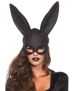 Seksikas jänkukõrvadega mask glitteriga