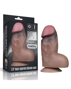 7" Dual-Layered Silicone Nature Cock