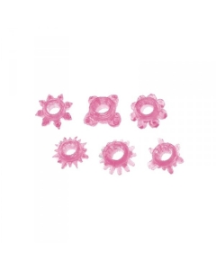 Timeless super-stretchy cock rings 6 pcs