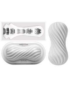 Masturbaator Tenga Flex Silky valge