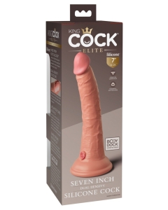 King Cock Elite 7" silikoonist dildo topeltkattega