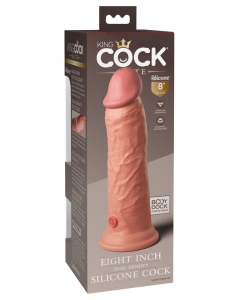 King Cock Elite 8" silikoonist dildo topeltkattega