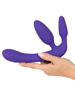 Vibrating Strapless Strap-On 3 purple