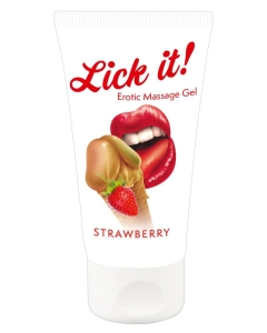 Erootiline massažigeel Lick-it maasika 50 ml