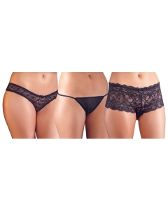 Crotchless pantie set