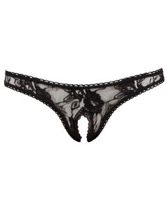 Crotchless Thong bl XL