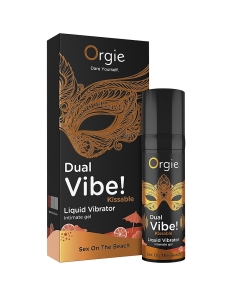 Orgie Dual Vibe, vedel vibraator Sex On The Beach 15 ml
