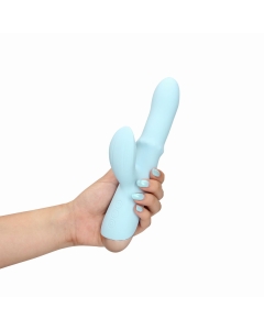 Pulse Wave and Up-and-Down Moving Ring Vibrator - Arctic Blue