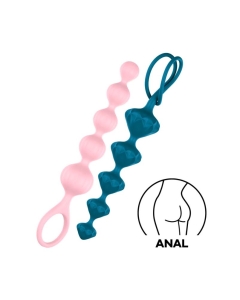 Satisfyer värviliste anaalpärlite komplekt