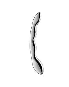 Metallist kaarjas kahepoolne lainjas dildo Cosmic Crest 2