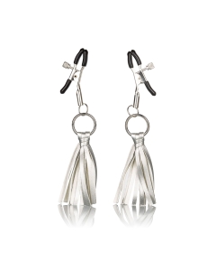 Playful Tassels Nipple Clamps silver