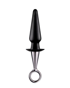 MENZSTUFF ANAL PLUG WITH PLATED HANDLE