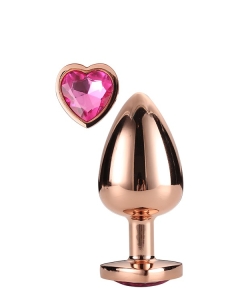 GLEAMING LOVE ROSE GOLD PLUG LARGE