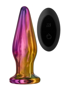 Glamour klaasist vibratsiooniga anaaltapp peenema otsaga