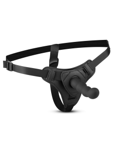 Lihtne strap-on komplekt lainelise dildoga